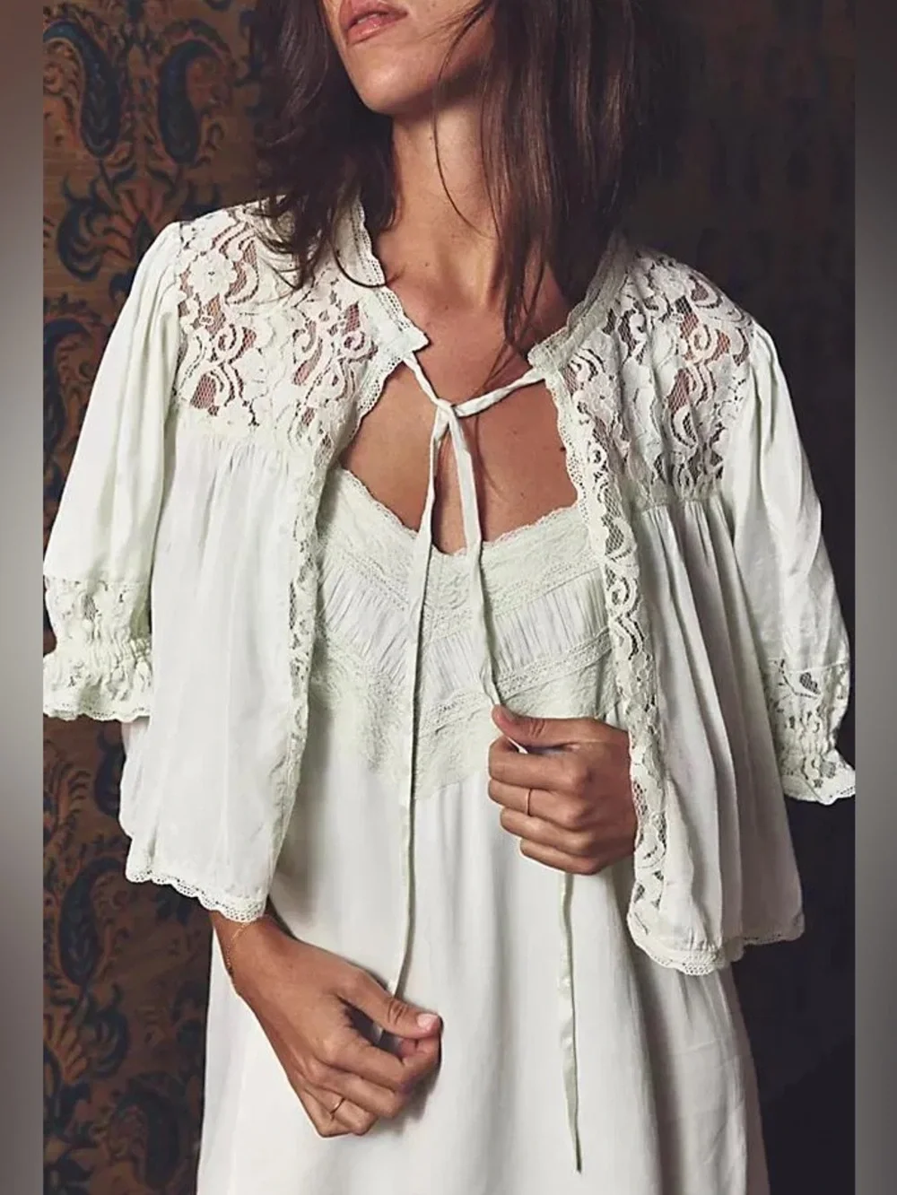 NWT Free People Lenna Dress Lace Baby Set - Picture 3 of 4